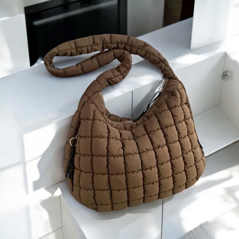Trendy Pleated Cloud Bag | Soft Nylon Padded Shoulder & Crossbody Bubble Bag | Lightweight Gift for Women | Gift For Her | Luxury Bag