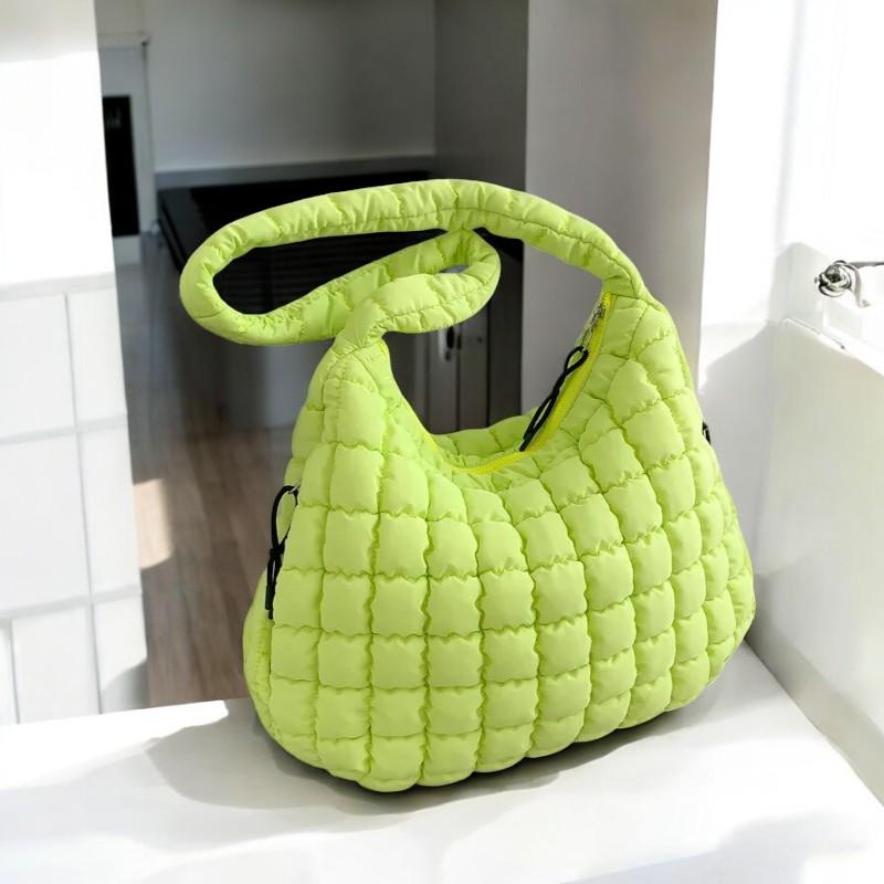 Trendy Pleated Cloud Bag | Soft Nylon Padded Shoulder & Crossbody Bubble Bag | Lightweight Gift for Women | Gift For Her | Luxury Bag