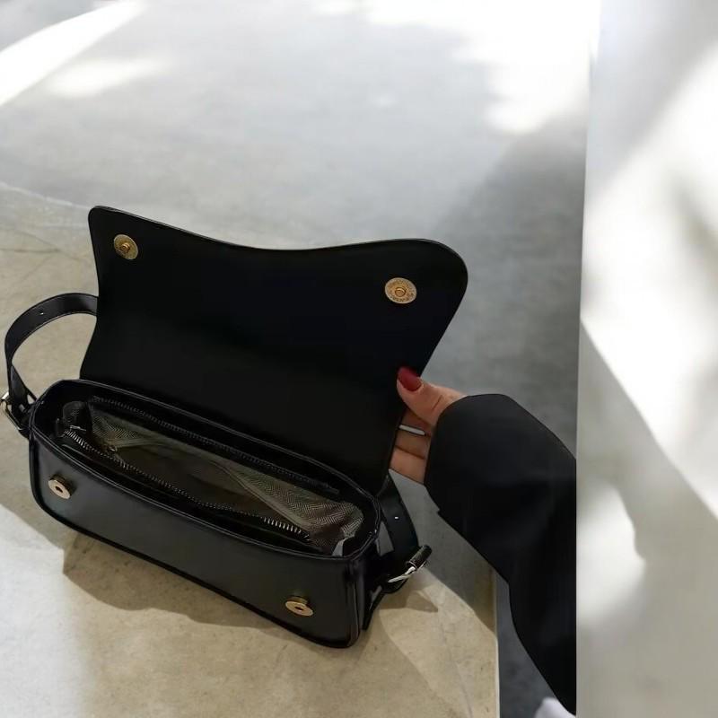 Women's Designer Vintage Shoulder Bag - Small Leather Purse, Women Shoulder Handbag, Fashion Flap Messenger Bag, Feminine Armpit Handbag