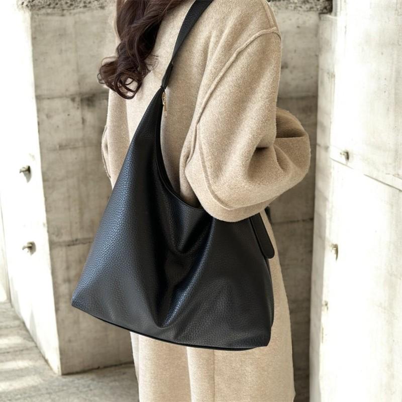 2025 Fashion PU Leather Tote Bag – Women’s Large Capacity Shoulder Bag, Trendy Handbag, Simple Everyday Purse, Elegant Messenger Bag