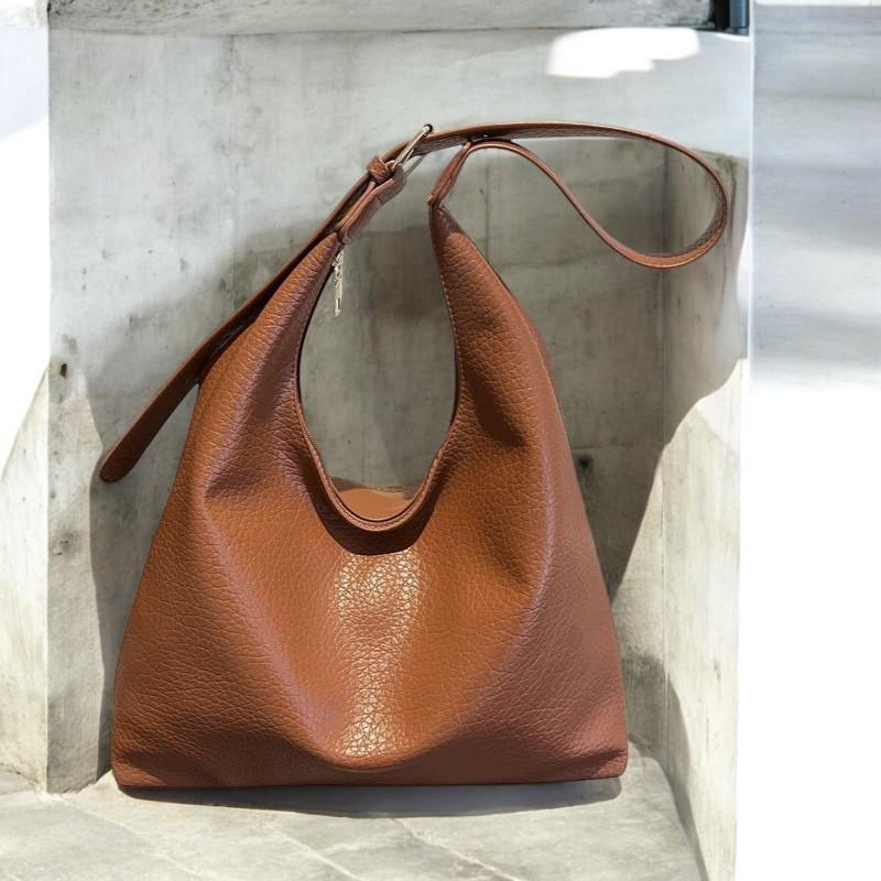 2025 Fashion PU Leather Tote Bag – Women’s Large Capacity Shoulder Bag, Trendy Handbag, Simple Everyday Purse, Elegant Messenger Bag