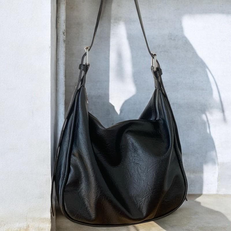 Large Capacity PU Leather Shoulder Bag - Women’s Luxury Handbag, Designer Tote Purse, Crossbody Work Bag, Elegant Everyday Carry Handbag