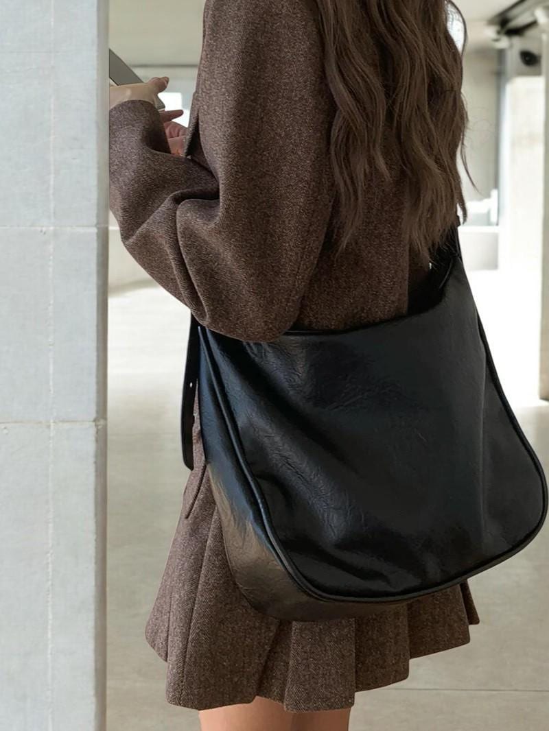 Large Capacity PU Leather Shoulder Bag - Women’s Luxury Handbag, Designer Tote Purse, Crossbody Work Bag, Elegant Everyday Carry Handbag