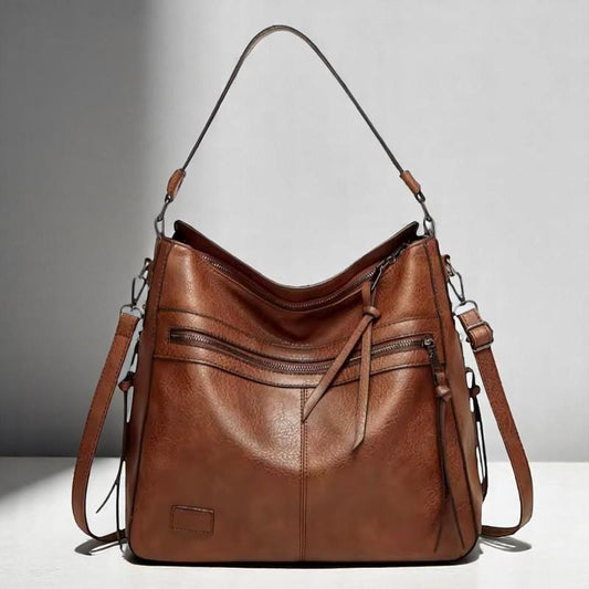 Summer Leather Shoulder Bag – Large Capacity Women’s Travel Handbag, Designer PU Messenger Purse, Feminine Weekend Tote Bag