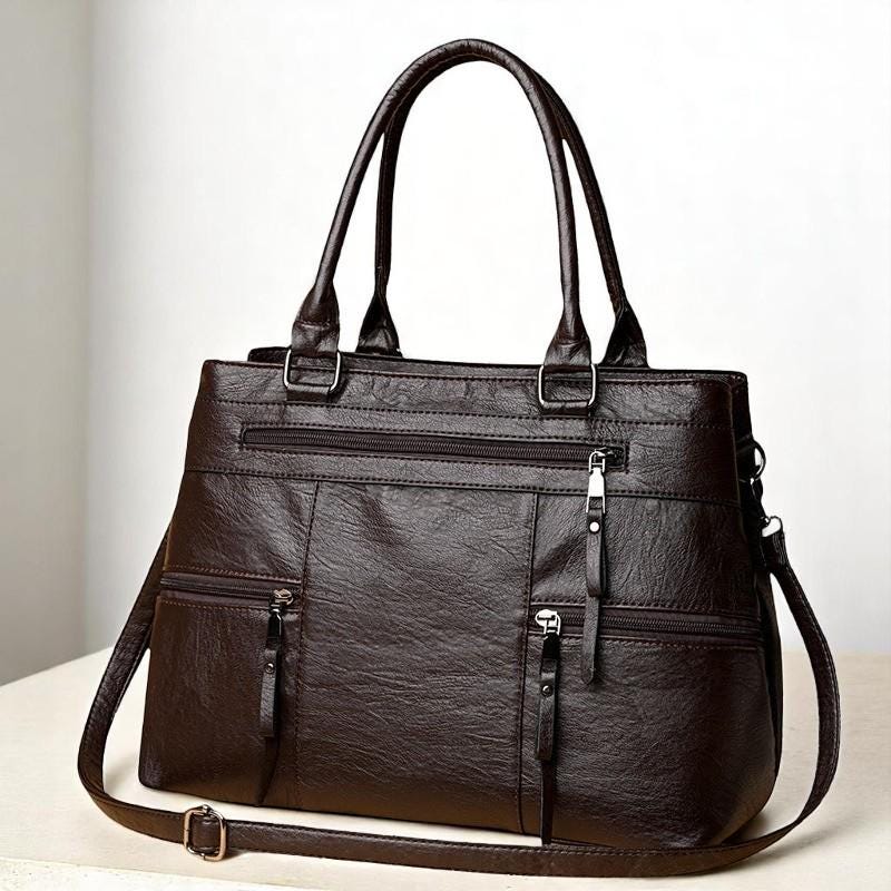 Elegant PU Leather Handbag – Women’s Large Shoulder Tote Purse, High Quality Top Handle Bag, Casual Crossbody Handbag for Daily Use