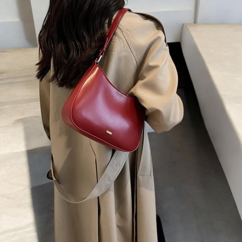 Trendy PU Leather Shoulder Bag | Stylish Retro Handbag for Women | Street Style Ladies' Daily Bag | Perfect Gift for Her