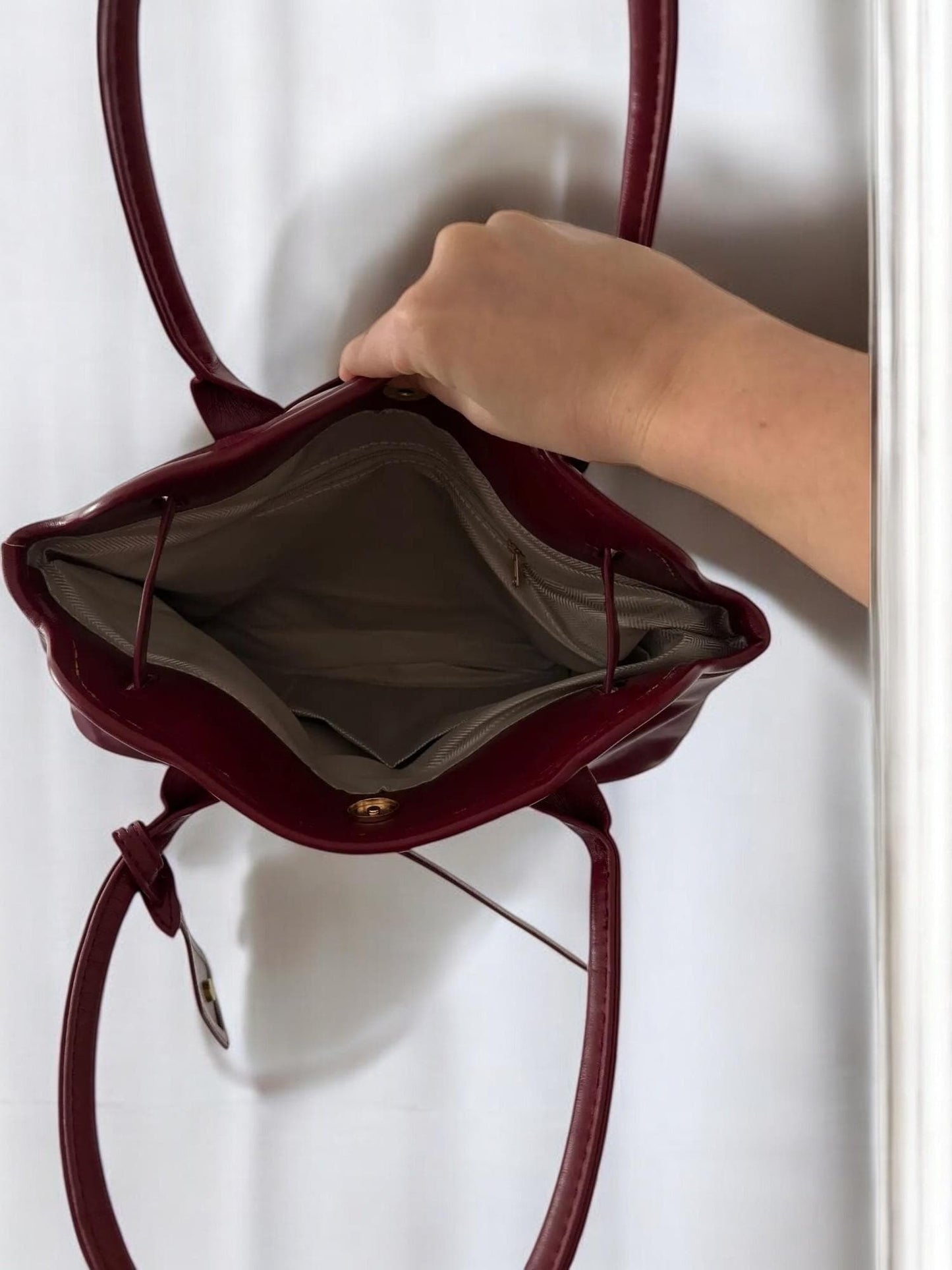 Women's Spring Designer Handbag - Large Leather Y2K Purse, Travel Shoulder Bag, Fashion PU Leather Tote, Y2K Handbag, Feminine Hobo Style