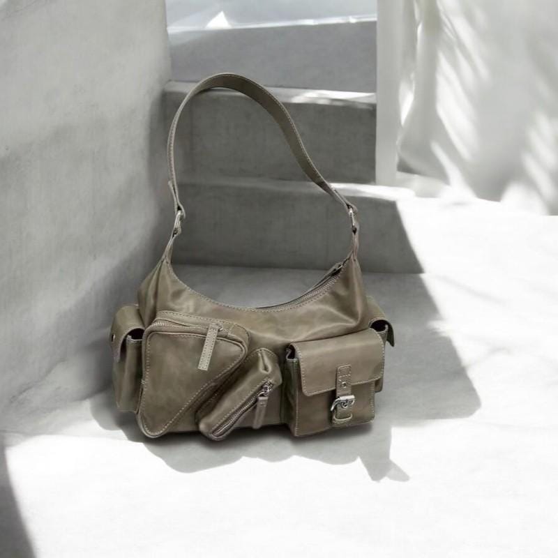Women's Y2K Shoulder Bag - Large Capacity Handbag, Trendy Underarm Purse, Designer Fashion Bag, Multiple Pockets, Luxury PU Leather Handbag