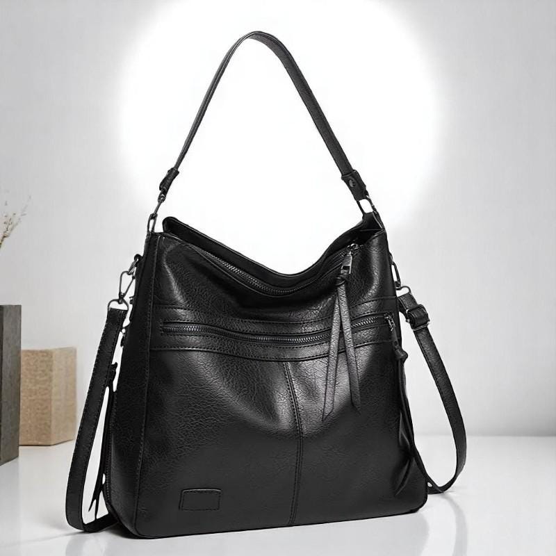 Summer Leather Shoulder Bag – Large Capacity Women’s Travel Handbag, Designer PU Messenger Purse, Feminine Weekend Tote Bag